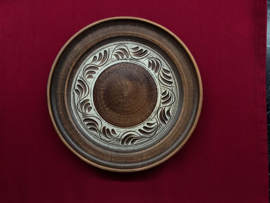 глиняний посуд,різдвяний комплект на 6 персон