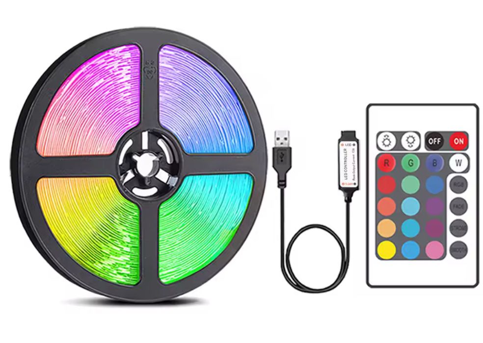 Taśma led 10m z pilotem do zmiany