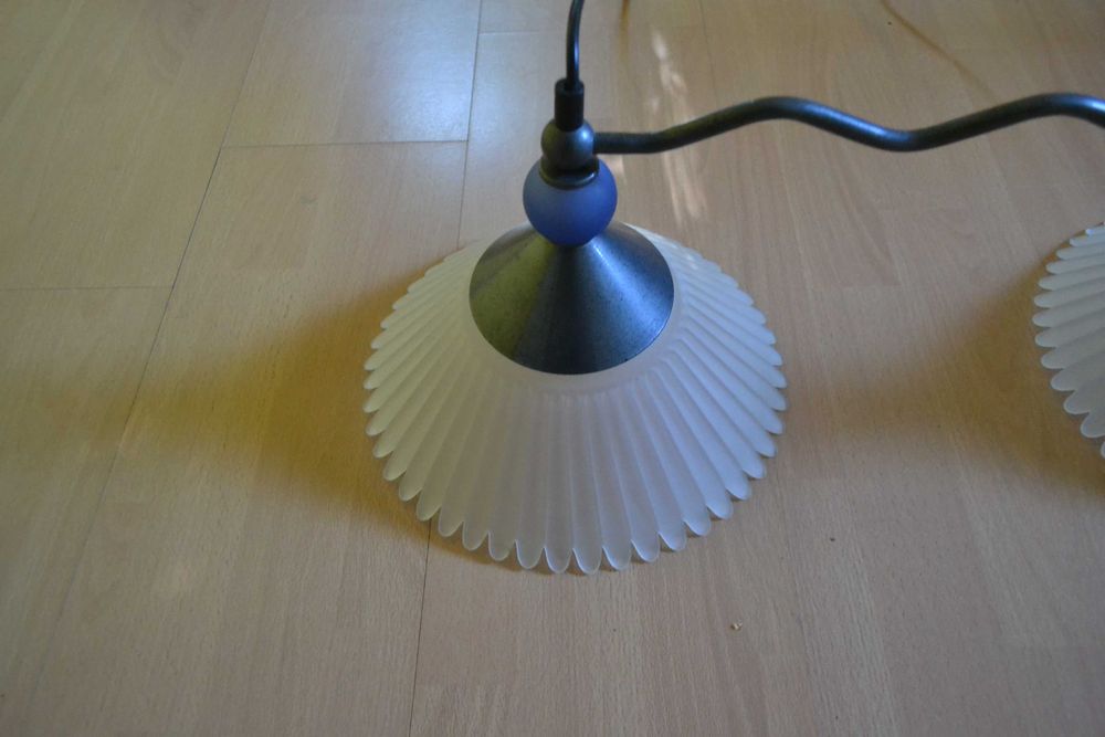 Lampa  wisząca, podwójna, lampa nad stół,klosze szkło