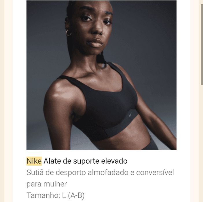 Sutiã Nike Alate de suporte elevado