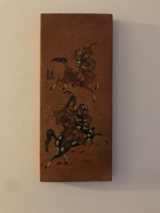 Quadro a oleo, quadros da antiga Persia e vários