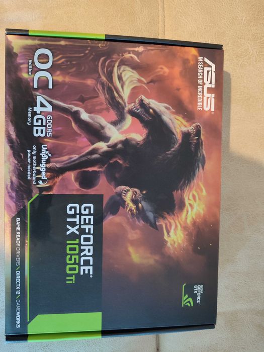 NVIDIA Asus Cerberus GeForce GTX 1050TI Graphics Card64584818226049124
