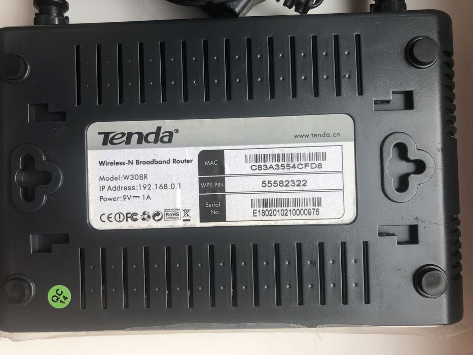 Роутер Tenda, модель W308R