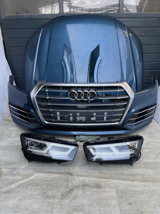 KOMPLETNY PRZÓD AUDI Q5 80 A FY S LINE LX5L ZDERZAK MASKA BŁOTNIK PAS PRZEDNI LAMPY