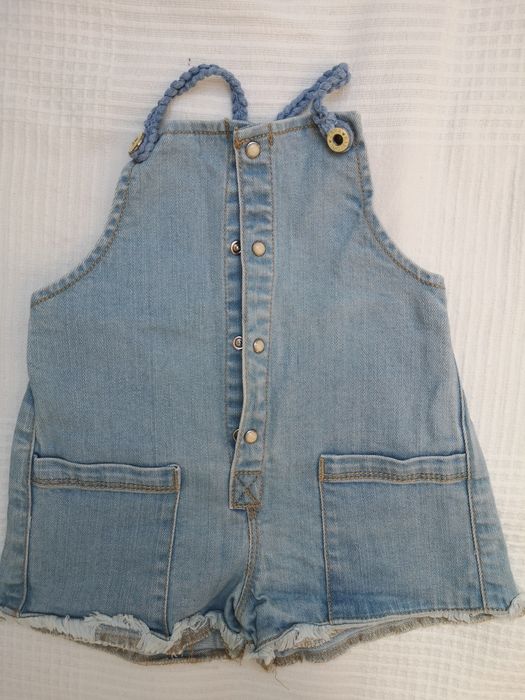 Zara r. 80 spodenki spodnie dżinsowe jeansy