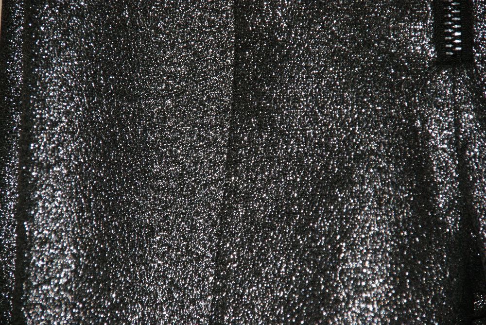 Spodnie damskie ZARA WOMAN, XS, czarnosrebrne brokatowe