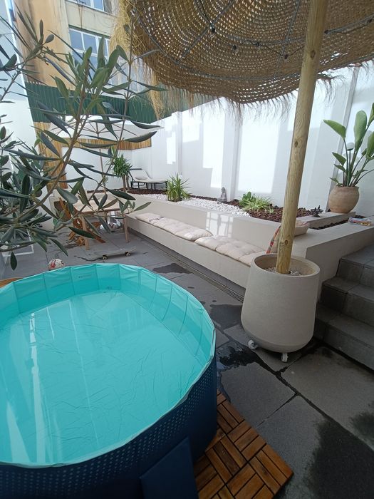 Pool exterior crianca animais