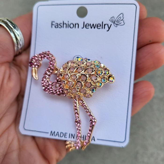 Broszka Fleming różowy