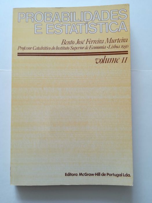livro - Probabilidades e estatística - 2 volumes