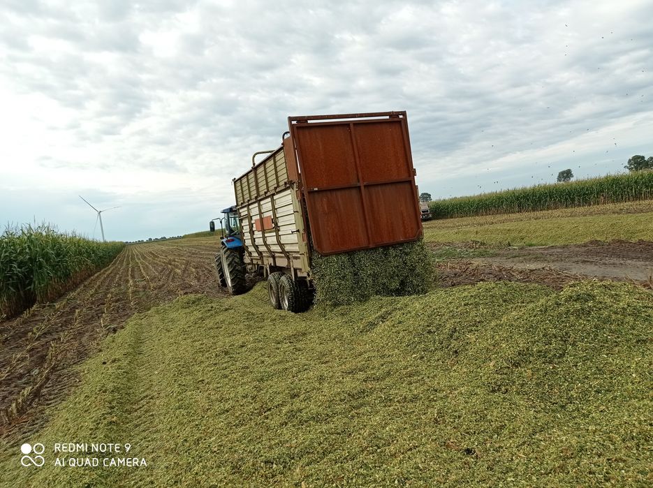 Przyczepa objętościowa do kukurydzy dolny zaczep