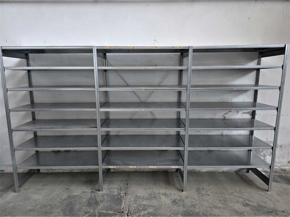 Regał Metalowy 62x220x400cm/21 Magazynowy Ocynk Garaż Piwnica Warsztat
