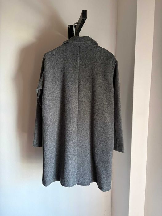 sobretudo pull&bear casaco comprido mulher cinzento S