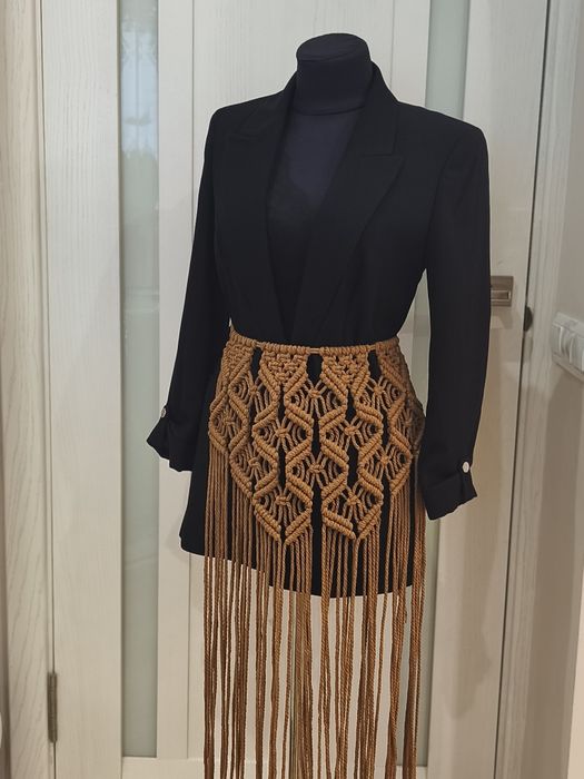 Пояс макраме припинда