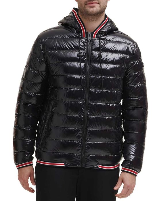 Куртка чоловіча чорна лакована Calvin Klein
