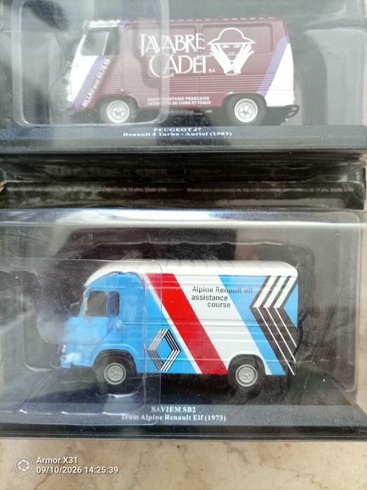 carrinhos miniatura carrinhas de assistencia rally 1/43