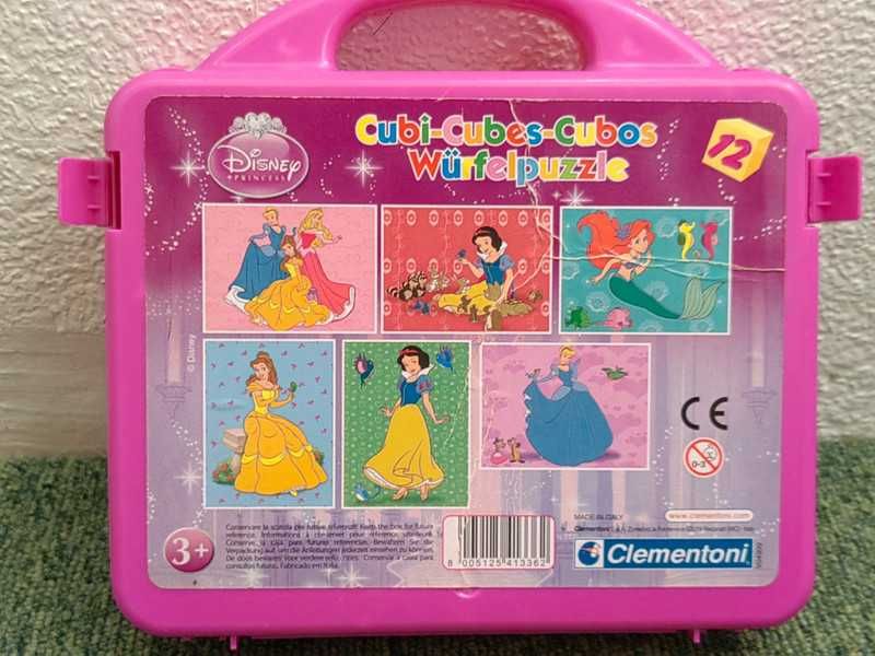 12 Cubos Princesas Disney Clementoni, 6 Puzzles