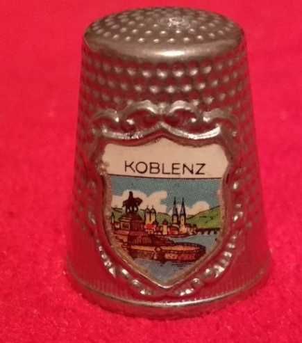 коллекционный наперсток металл Германия Кобленц Koblenz