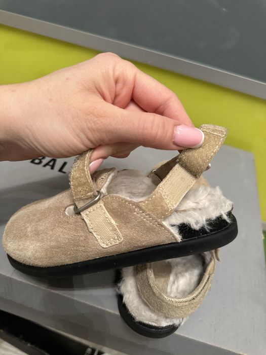 ‼️ хутряні сабо Zara 25 замша ботінки черевики уггі сапожки сапоги