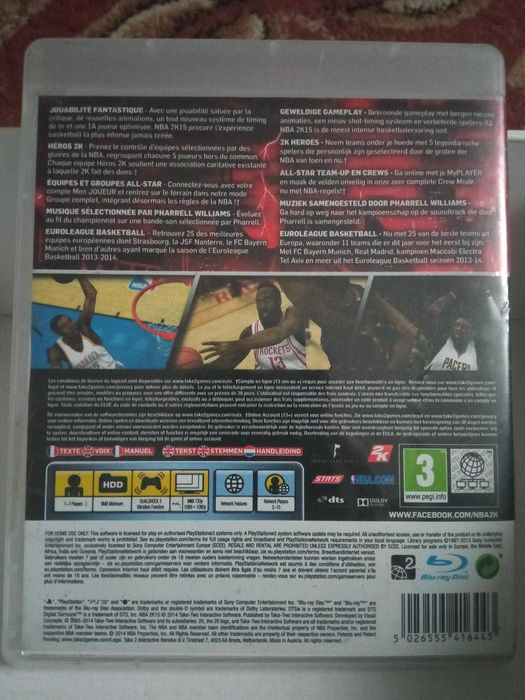 Gra NBA 2K15 PS3 koszykówka 2015 na konsolę