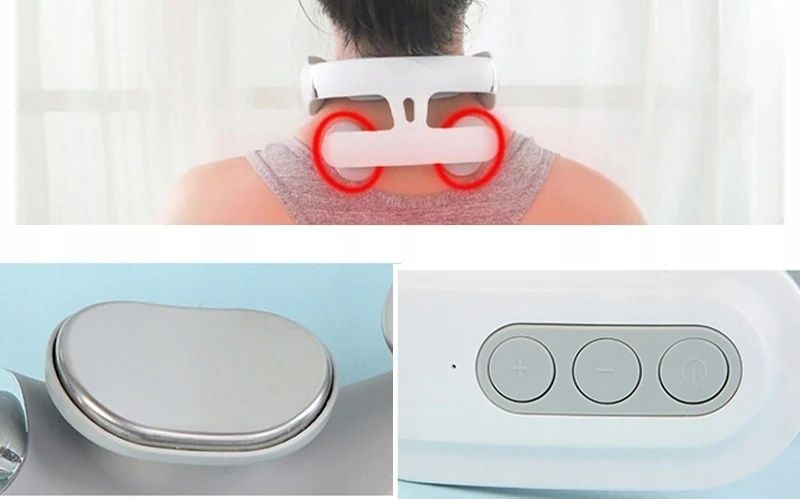 Elektrostymulator TENS Na Kark Mięśni i Nerwów EMS Masażer Mikroprądy