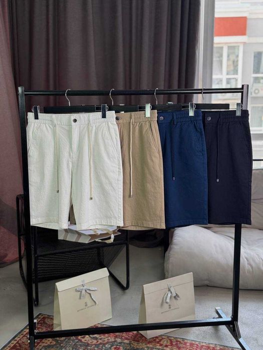 Мужские шорты Brunello Cucinelli классические шорты Брунелло 4 цвета