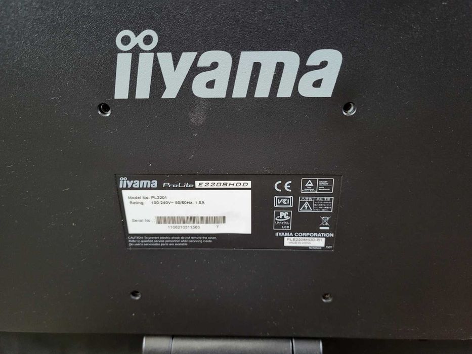 Monitor 22-cale full HD iiyama ProLite E2208HDD