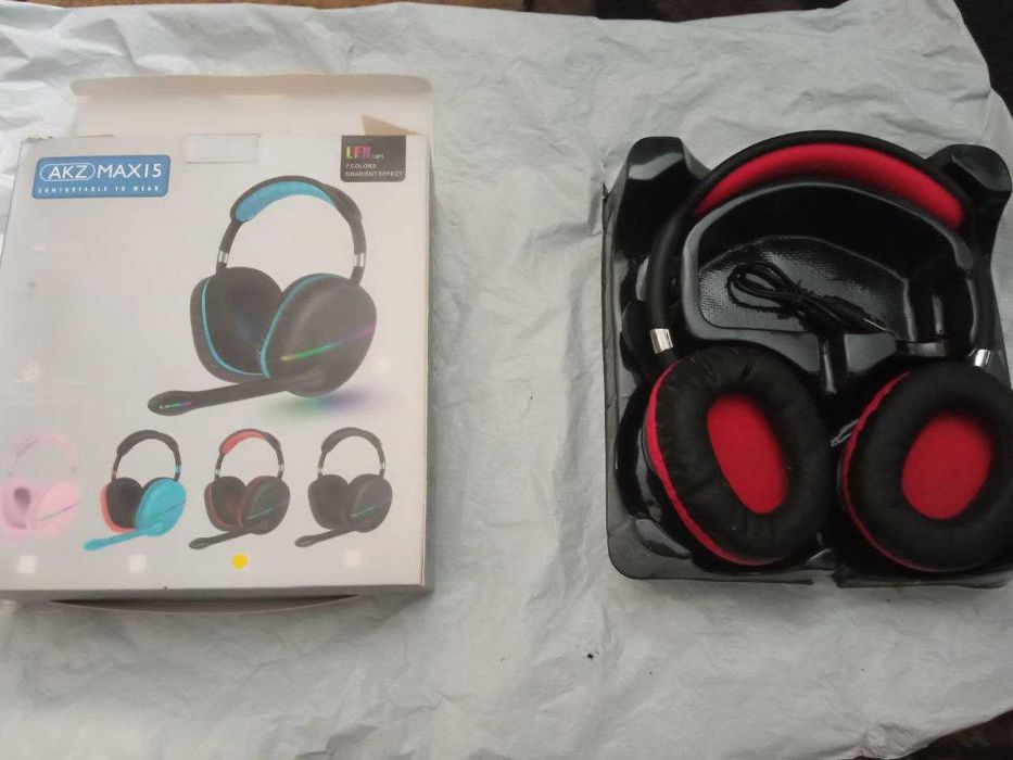 Навушники бездротові ігрові Bluetooth AKZ Max15