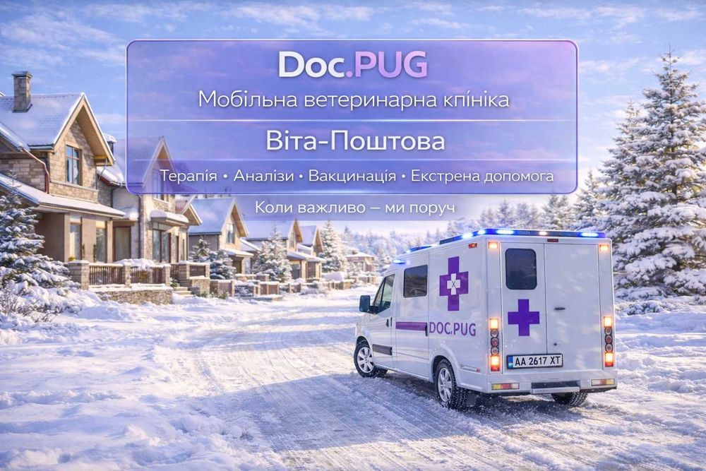 Ветеринар на виїзд Віта-Поштова | Doc.PUG