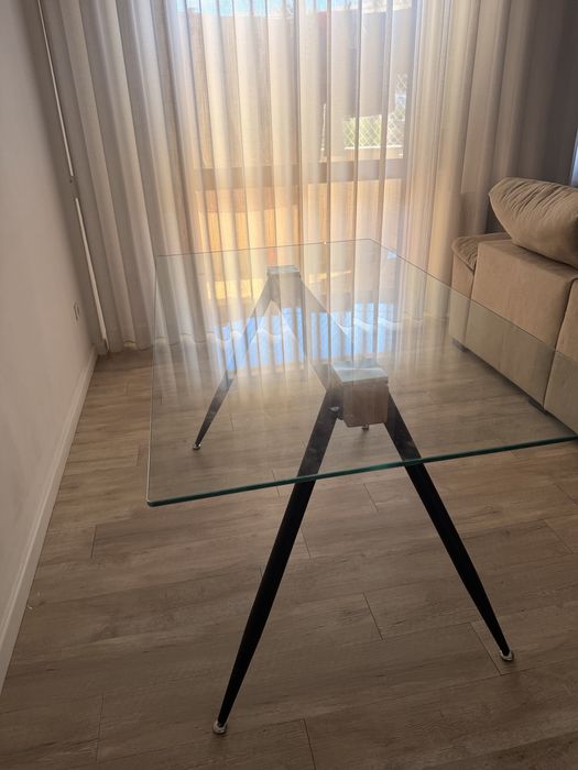 Mesa vidro jantar