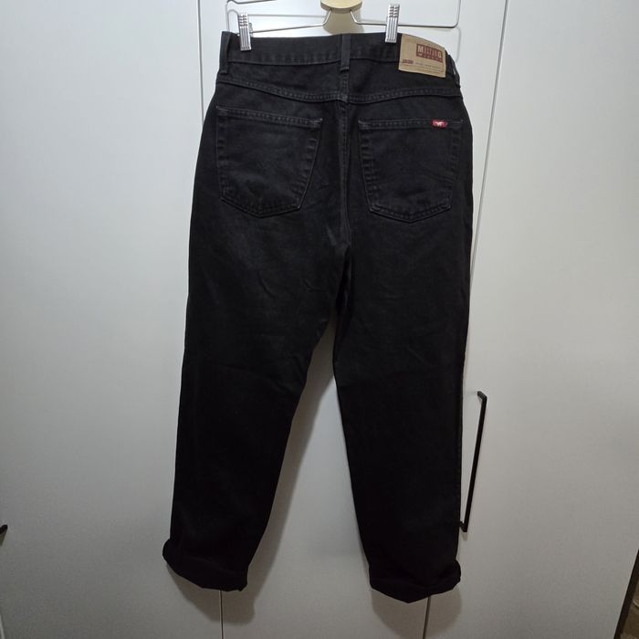Spodnie Mustang nevada mom jeans L wysoki stan czarne grube 32/32