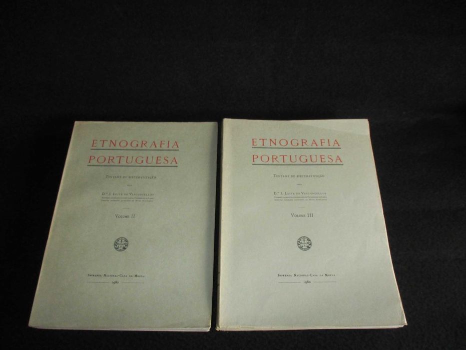 Livros Etnografia Portuguesa J. de Leite Vasconcelos 9 volumes