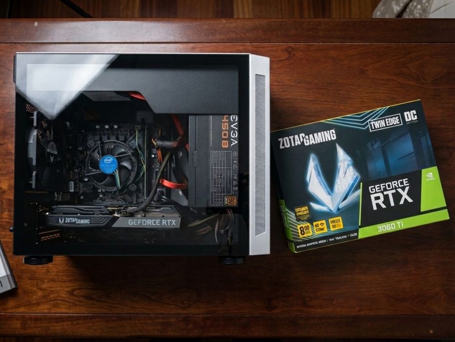 Mini PC Gaming – RTX 3060 Ti | i3-10105F | 8GB DDR4 | Lian Li TU150