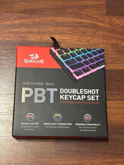 Redragon PBT Doubleshot keycaps (czarne)