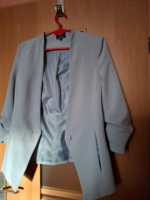 Żakiet szary marynarka popielata jak nowa Medicine rękaw 3/4 rozm. 34