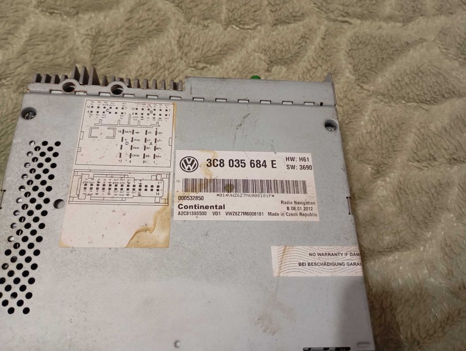 Штатна магнітола Volkswagen