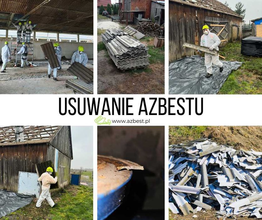 Usuwanie azbestu Mazowieckie, demontaż i odbiór eternitu