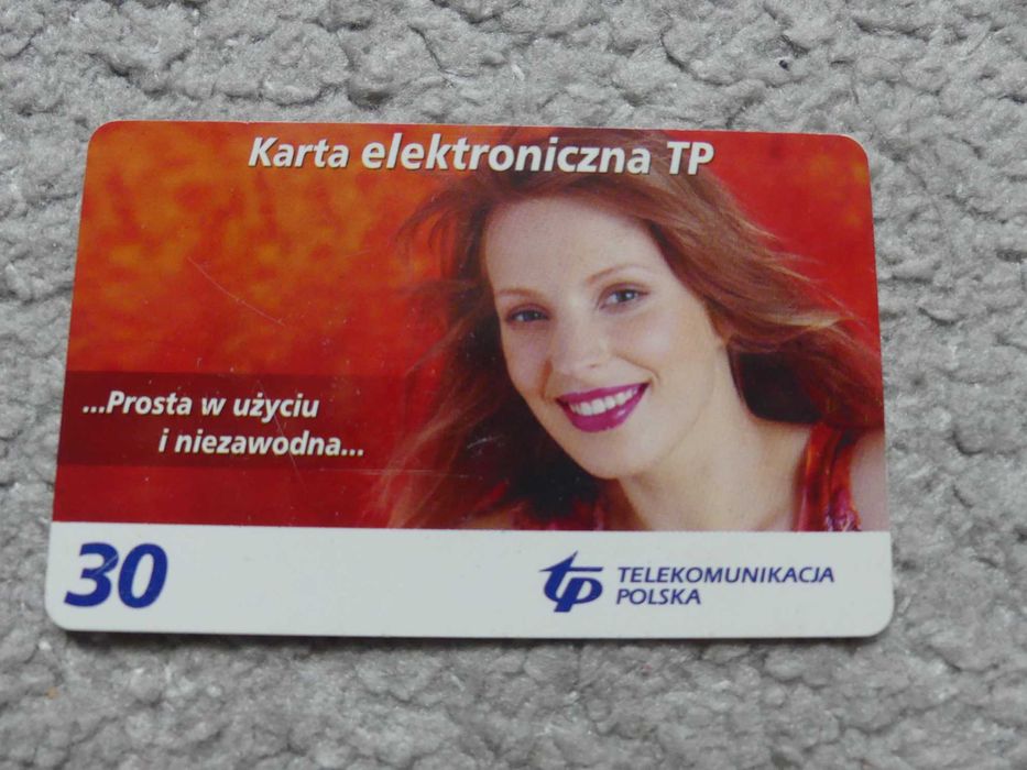 stara karta telefoniczna dla kolekcjonera