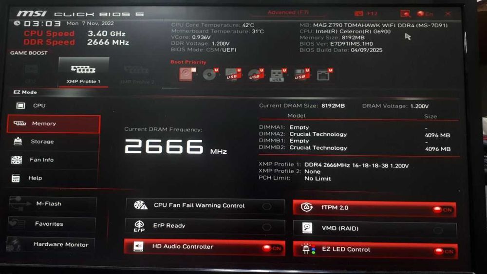 Материнська плата MSI MAG Z790 Tomahawk Wi-Fi DDR4