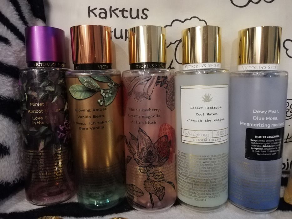 Kolekcjonerskie butelki Mgiełki Victoria's Secret