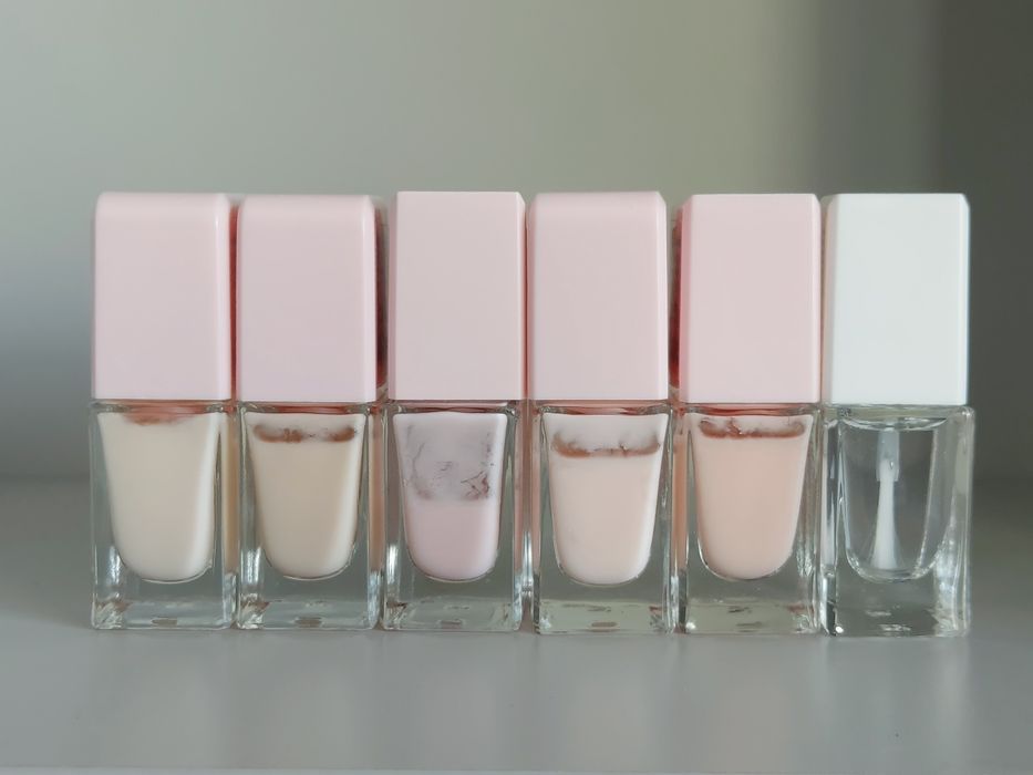 Zestaw lakierów do paznokci Wibo French Manicure Nail Polish + Gel Like Top Coat