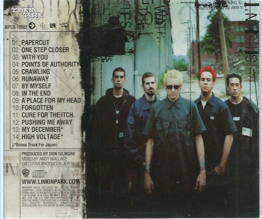 CD Linkin Park - Hybrid Theory (2001 Japan) (Warner Bros