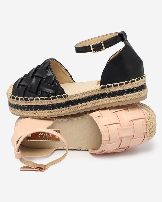 2 KOLORY 36 37 38 espadryle 39 40 na platformie sandały plecione lato