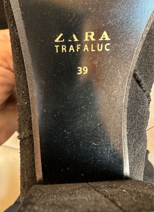 Botas Zara Nubuck Usado 1 vez tamanho 39