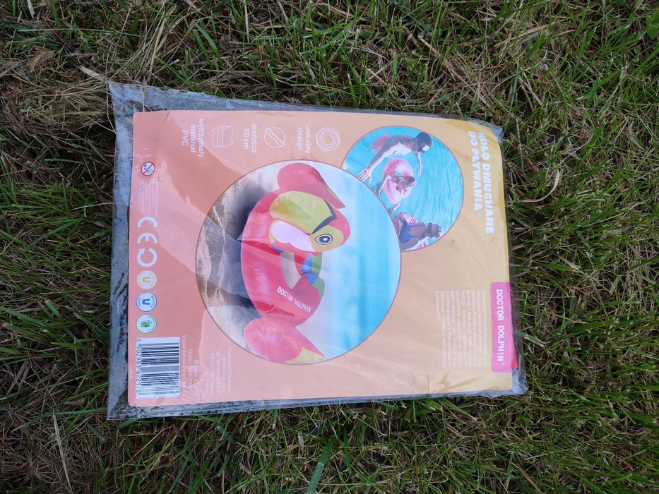 Nowe dmuchane koło do nauki pływania Papuga