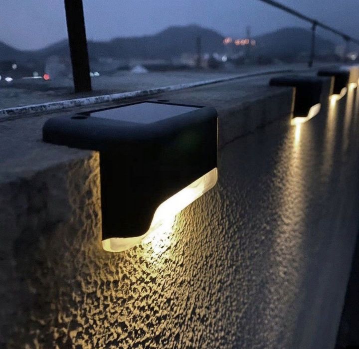 Lampki LED na taras, schody do ogrodu