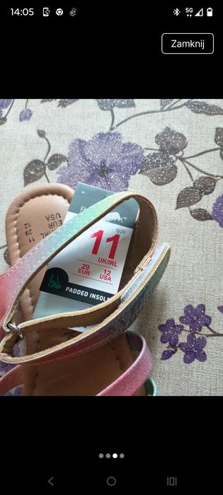 Sandały dla dziewczynki