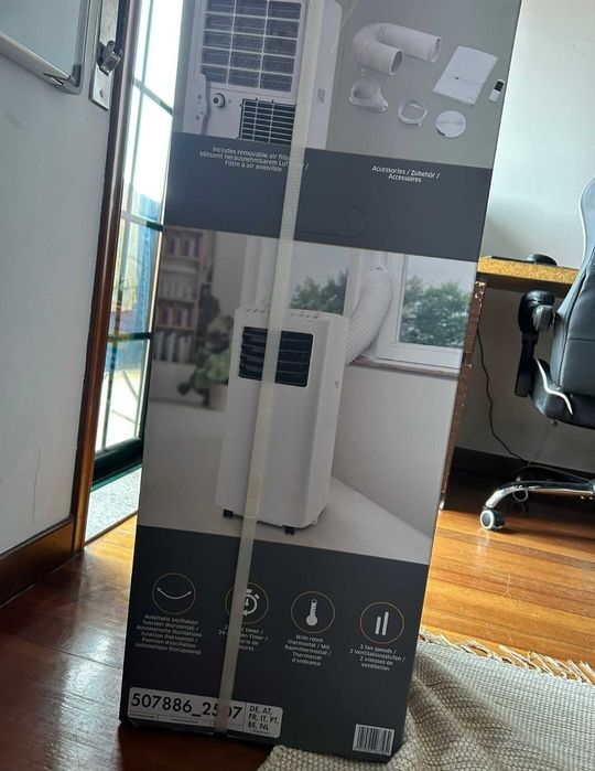 Ar Condicionado Portátil 7000 BTU – NOVO/Selado (C/ Fatura e Garantia)
