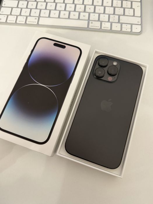 iPhone 14 Pro Max 256gb Black Idealny Bateria 100%