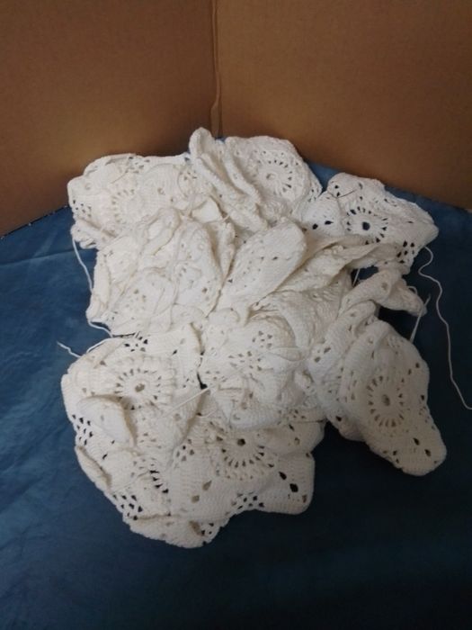 32 quadrados de crochê