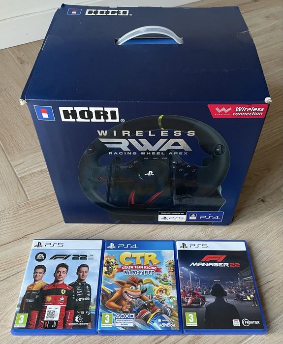 Volante HORI Wireless RWA Apex + (F1 22 + CTR Nitro-Fuelled)